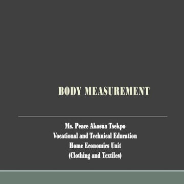 BODY MEASUREMENT