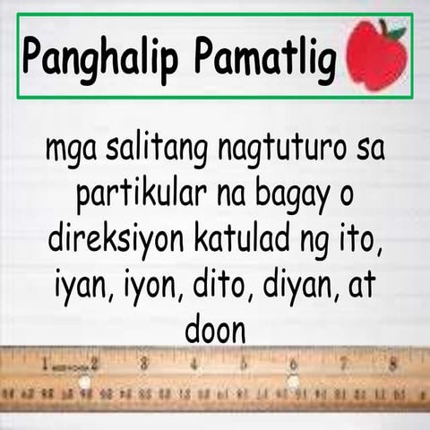 Panghalip Pamatlig