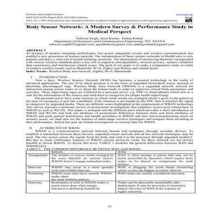Body sensor network  a modern survey & performance study in medical perspect