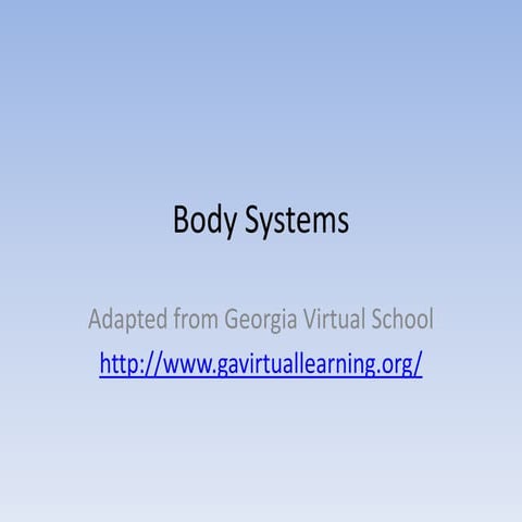 Body Systems Overview