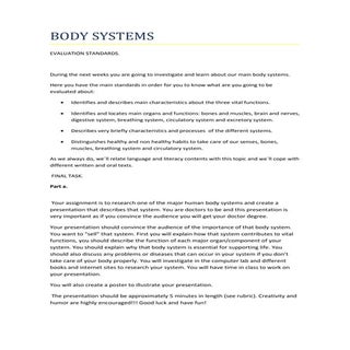 Body systems standarts and ft