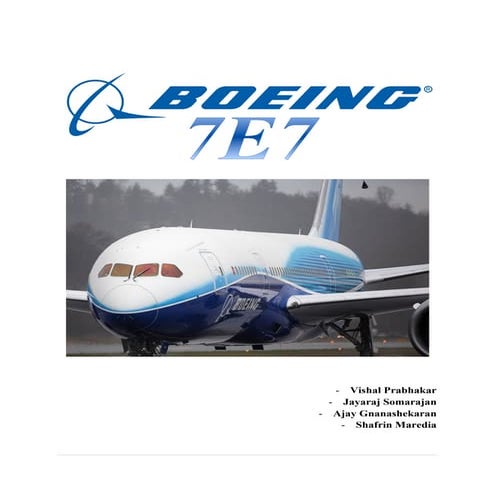 Boeing 7E7 a financial analysis
