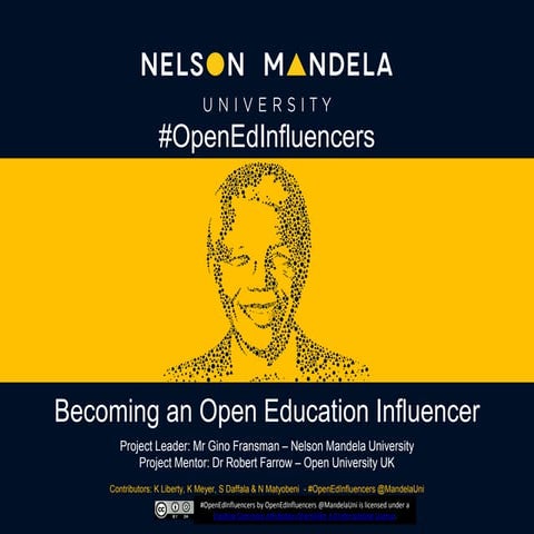 Becoming an Open Education Influencer BOEI NMU at OE4bw 2019 - gino fransman