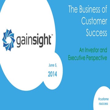 Business of Customer Success: Investor and Board Perspective
