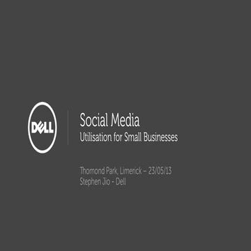 Bank of Ireland Enterprise Week - Social Media for small business