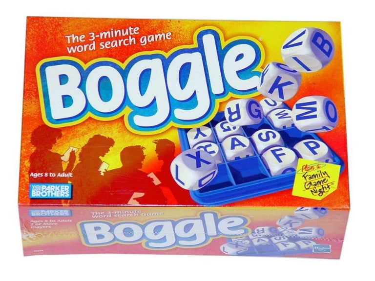 Boggle word game