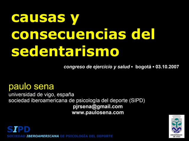 Las causas y consecuencias del sedentarismo (Salud mental)