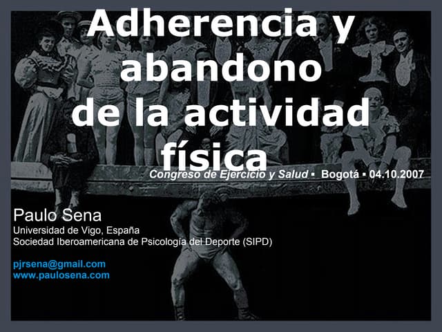 Adherencia y abandono de la actividad física