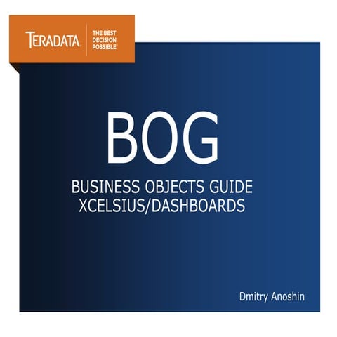 SAP BusinessObjects Xcelcius training