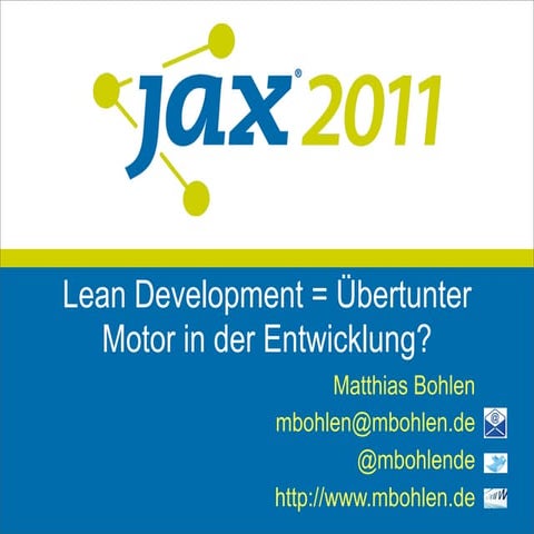 Lean Development = Überdrehter Motor in der Entwicklung?