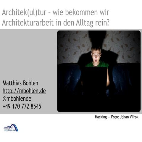 TAG2015: ArchiteKultur – wie bekommen wir Architekturarbeit in den Alltag rei...