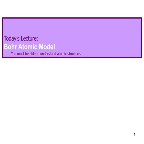 bohr model.pdf bohr model bsc level study