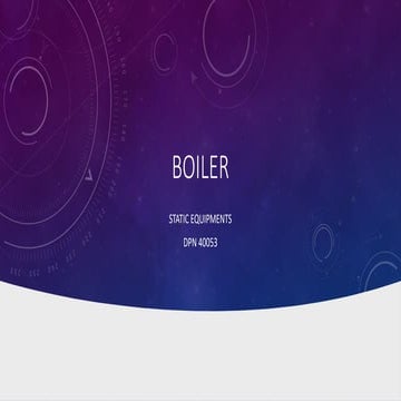 BOILER basic and working principle of boiler | PPTX