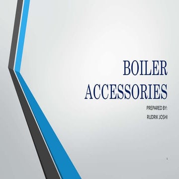 Boiler accessories