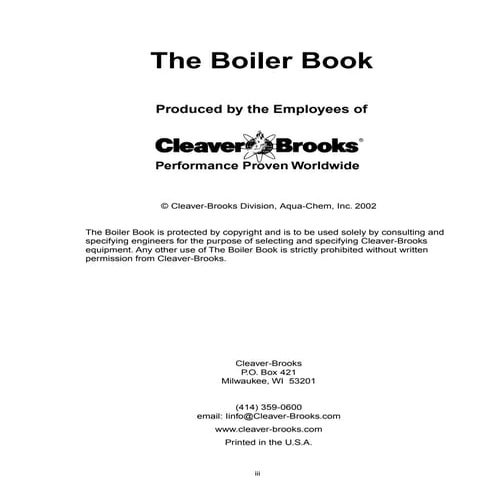 Boiler book 2005