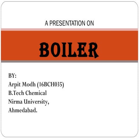 Boiler Introduction & Classification