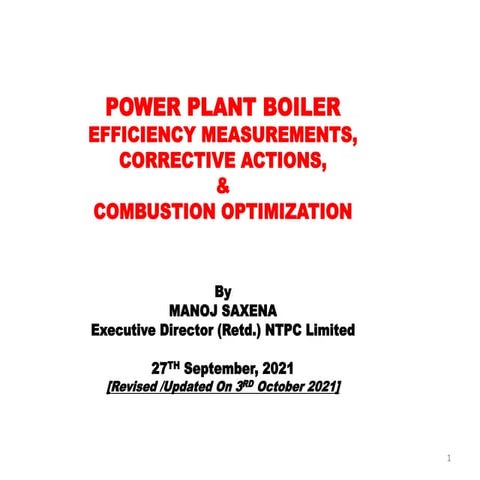 Boiler Efficiency Calculation by Direct & Indirect Method | PPTX