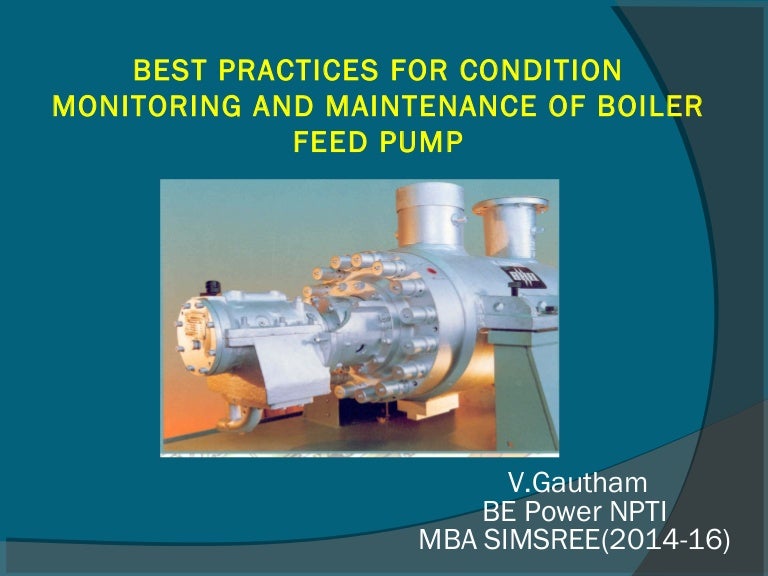 Power Plant Boiler feed pump