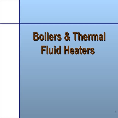 Boiler operation
