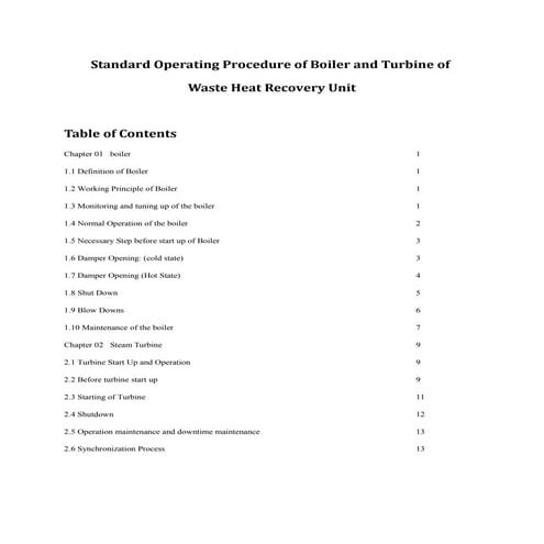 Boiler operation (2)