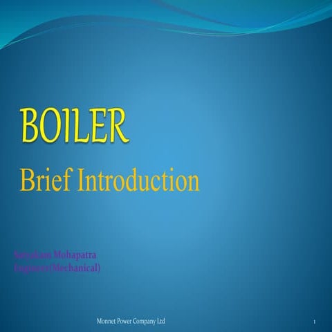 A Brief Introduction to Boilers