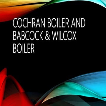 Babcock &amp; wilcox boiler | PPTX