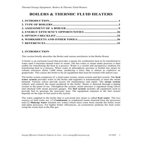 Boilers and Thermic Fluidheaters