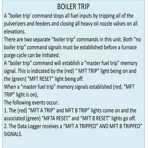 boiler turbine emergency