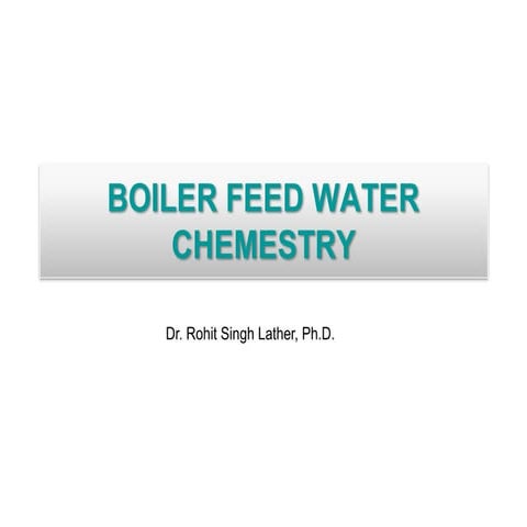 Boiler Water Treatment