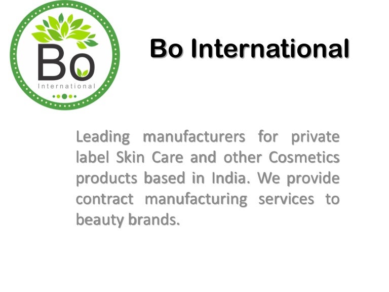 contract manufacturers of skin care products