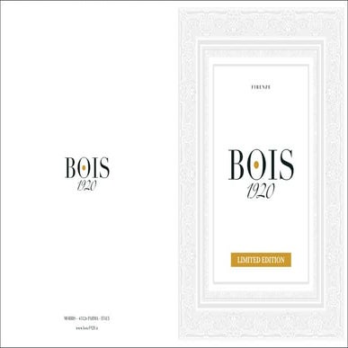 Bois 1920 - Brochure Limited Edition