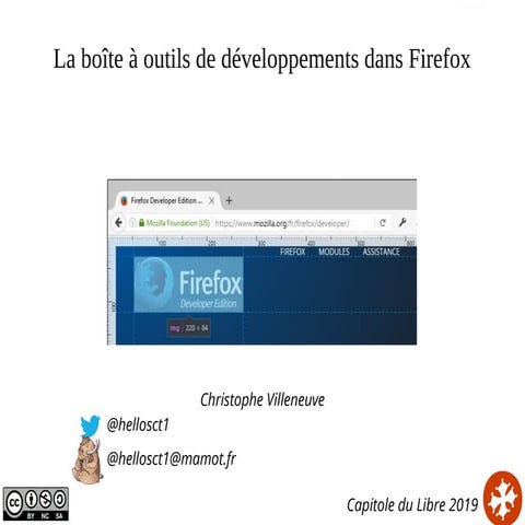 la boite à outils de développements dans firefox devtools