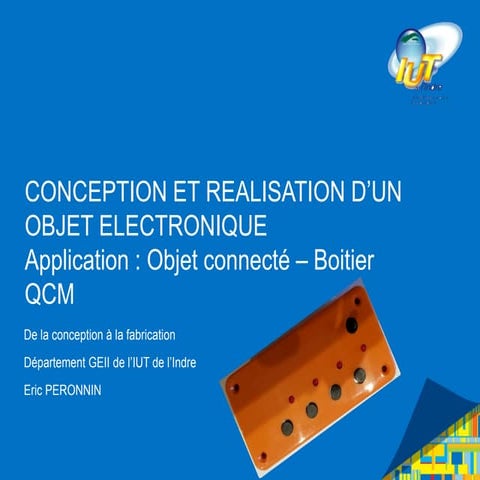 Conception d'un objet électronique : boitier pour QCM