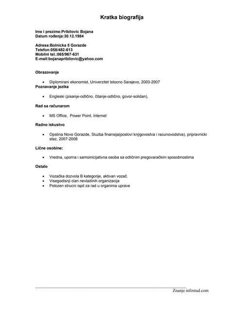 Cv makedonski