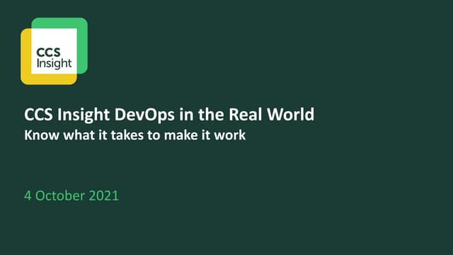 DevOps in the Real World: Know What it Takes to Make it Work