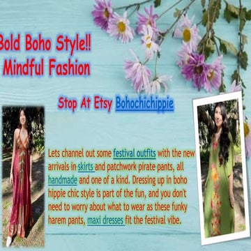 Bold Boho Style!!  Mindful Fashion