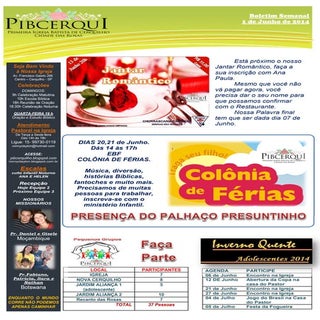 Boletim 1 de junho de 2014