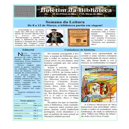 Boletim BE Março 2010