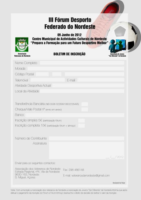 Boletim de inscrição iii fórum desp...