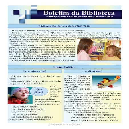 Boletim Dez 2009 - Praia de Mira