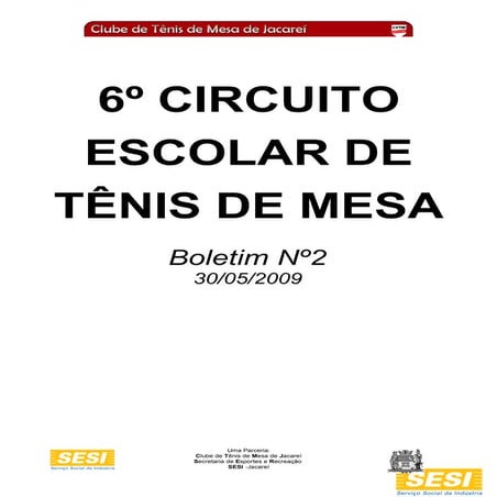 Boletim Do Evento  Etapa22009