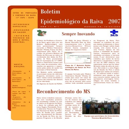 Boletim epidemiológico da raiva 2007