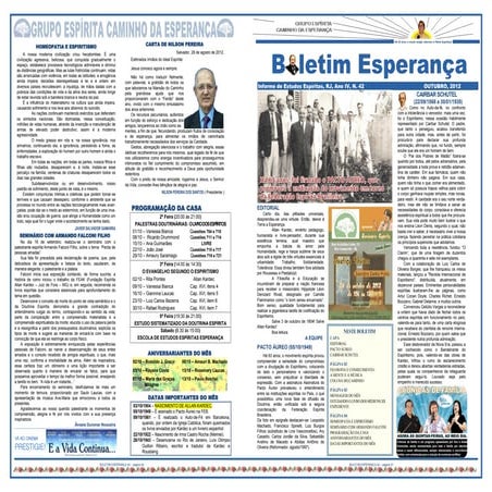 Boletim esperança 42