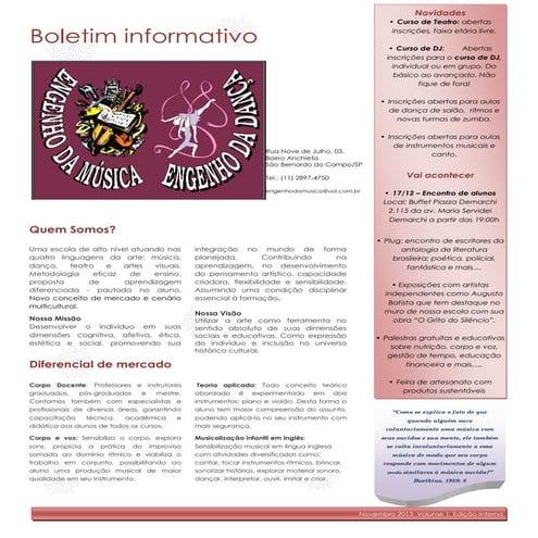 Boletim informativo ano I (oficial)