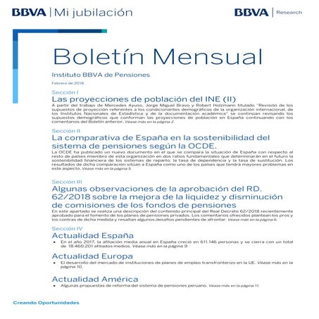 Boletín del Foro de Expertos Febrero 2018: "Las proyecciones de población de ...