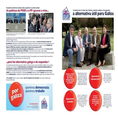 En marcha, a polo 20-N. O BNG, a alternativa útil para Galiza. Somos o equipo da casa