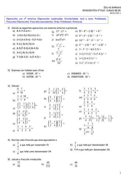 Boletin 1 Curso 08 09