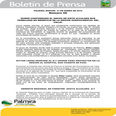 Boletin de la Alcaldía 26 (martes 31 enero)