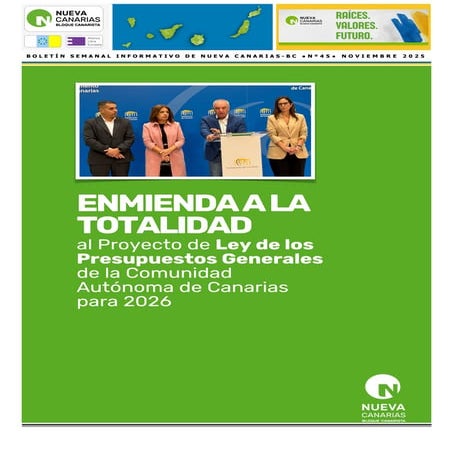 Boletin semanal informativo 45. NOVIEMBRE