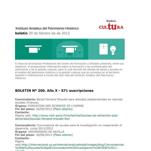 Boletin becas y ayudas